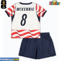 Vereinigte Staaten Weston McKennie #8 Heimtrikotsatz Kinder EM 2024 Kurzarm (+ Kurze Hosen)